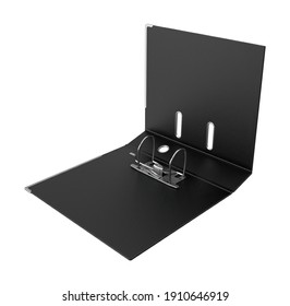 Ring Binder 3D Illustration On White Background