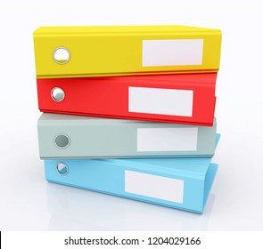 Ring binders against a white background
Computer generated 3D illustration