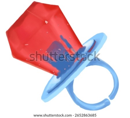 Ring pop jumbo candy red
