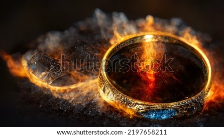 Ring of power, 3D render