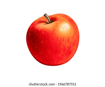 ripe picturesque red apple