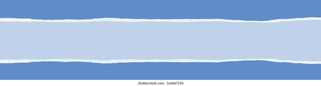 Ripped Blue Wrapping Paper Banner