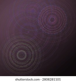 Ripple Interference abstract background with vibration, background, and echo elements; rhythmic composition, muted palette, elegant mood.