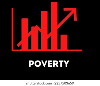Rising poverty posture|graph of increasing poverty 