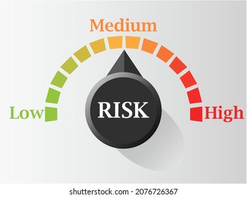 Risk Assessment Illustration Low High Stock Illustration 2076726367 