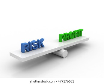 Risk Profit Balance Concept High Quality 3D Render