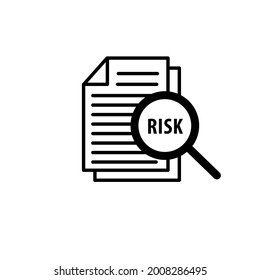 Risk Word Magnifying Glass Risk Managment Stock Illustration 2008286495 ...