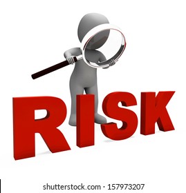 Risky Character Showing Dangerous Hazard Risk Stock Illustration ...