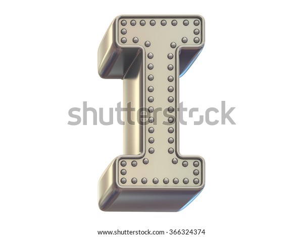 Riveted Metal Font Stock Illustration 366324374 | Shutterstock