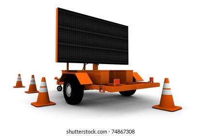 Road Construction Sign (Blank)