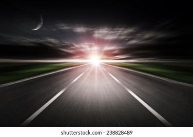 Road Dark Night