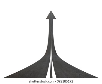 Road Going Up Llike Arrow