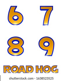 Road Hog Alphabet  - 3D Illustration