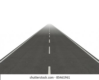 Road Isolated Straight