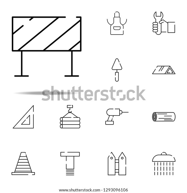 road panel icon. construction icons universal set\
for web and mobile