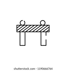 road panel icon. Element of construction for mobile concept and web apps illustration. Thin line icon for website design and development, app development