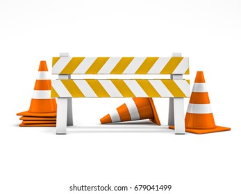 Road Repair Under Construction Road Sign Stock Illustration