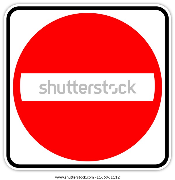 Road Sign Quebec Canada Do Not Stock Illustration