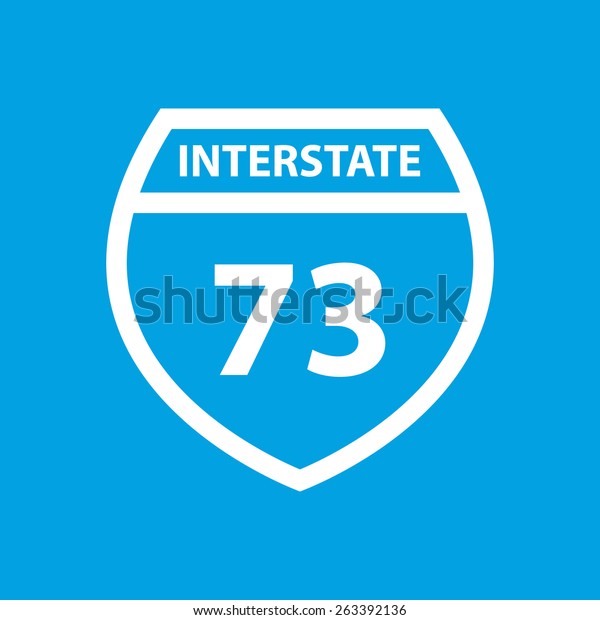 Road\
sign web white icon isolated on a blue\
background