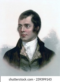 Robert Burns (1759-1796), National Poet Of Scotland.