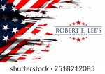 Robert E. Lee Day , vektor background banner . 