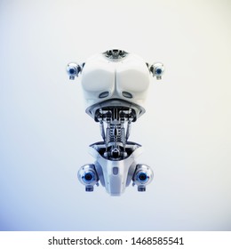 Robot Body Part For Replacement, 3d Rendering Concept