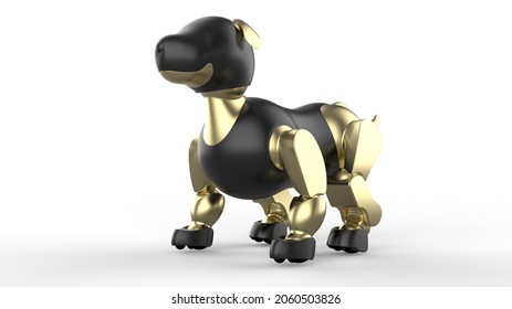 Robot Dog Droid 3d Illustration