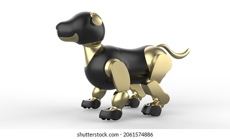 Robot Dog Droid 3d Illustration