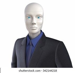 Robot Dressed In A Business Suit