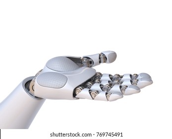 Robot Hand Holding Gesture 3d Rendering