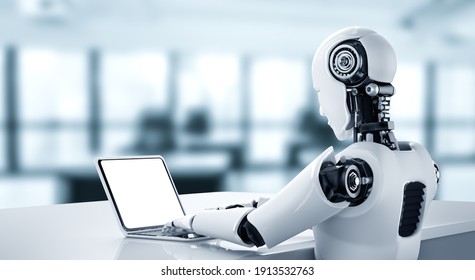 Robot Laptop Images, Stock Photos & Vectors | Shutterstock