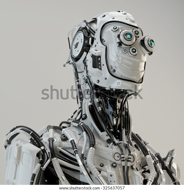 Robot Pilot Multiple Optical Elements Different Stock Illustration