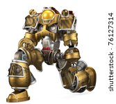 robot soldier kneeling