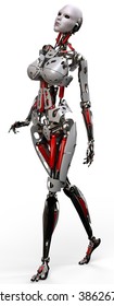 Robot Woman Walking