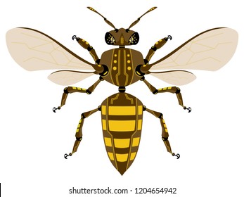 robotic bee | illustration