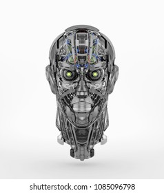 Robotic head, 3d illustration