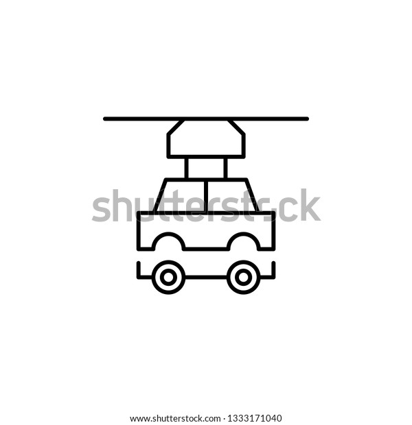 Robotics robot car outline icon.\
Signs and symbols can be used for web, logo, mobile app, UI,\
UX