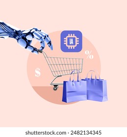 Robots, Recommendation, AI, Artificial Intelligence, Retail, Shopping Cart, Hand, Shopping Bag, E-Commerce, Shopping, Customer, Robot, Intelligence, User Experience, Fake, Automated, Buy,
Merchandise