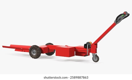 A robust and efficient towing machine designed for industrial applications, featuring durable construction and a convenient handlebar for easy maneuverability.