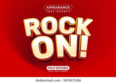 Rock On Guitar Music Band Text Effect