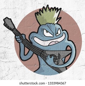 Rock puppet draw