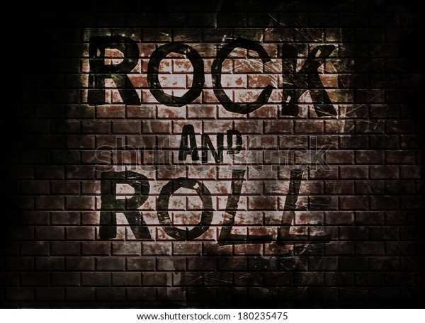 images of the words rock and roll