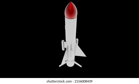 rocket missile ammo war conflict militar warhead nuclear weapon nuke 3d illustration spaceship