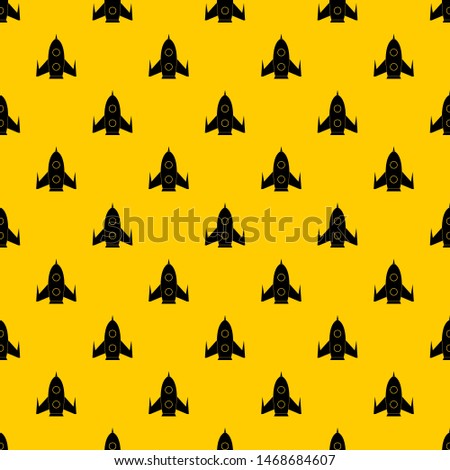 Rocket pattern seamless repeat geometric yellow for any design