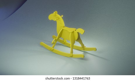 Rocking Horse. 3d Illustration.
