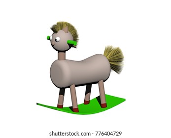 Rocking Horse 3D Rendering