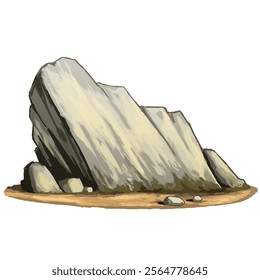 rocks on a white background