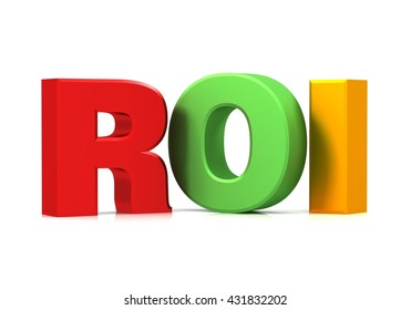 ROI 3d illustration