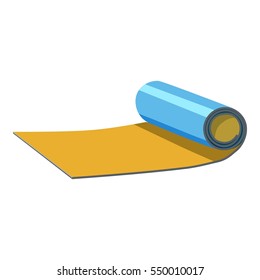 Rolled Up Mat Icon. Cartoon Illustration Of Rolled Up Map  Icon For Web