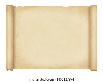 Rolled Old Paper Beige Illustration